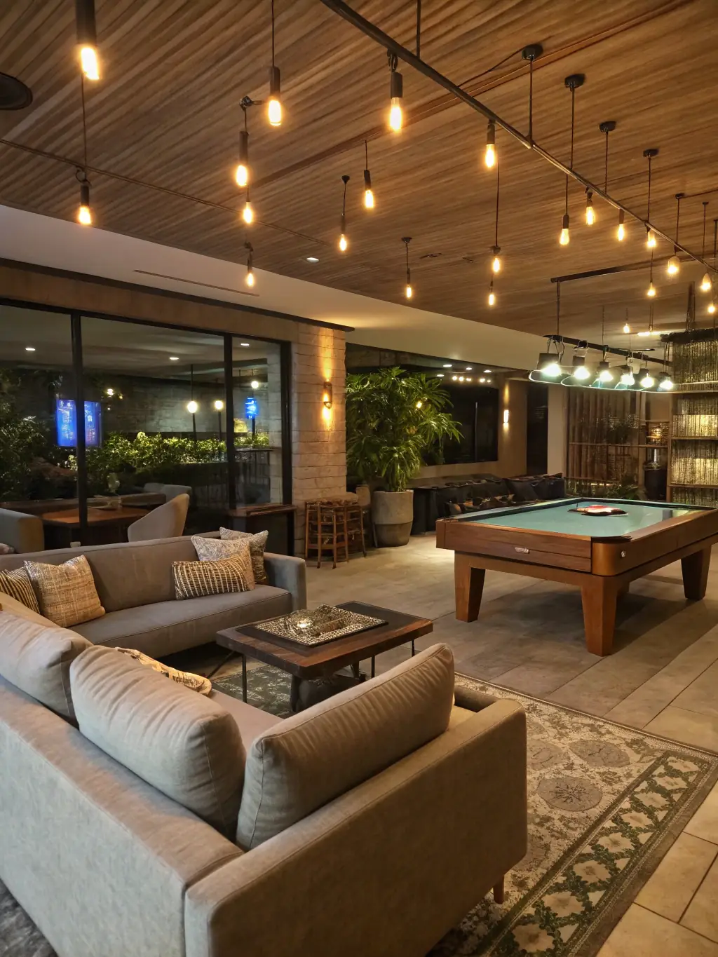 Members enjoying a casual game of billiards in a relaxed setting, emphasizing the social and recreational aspects of the club.