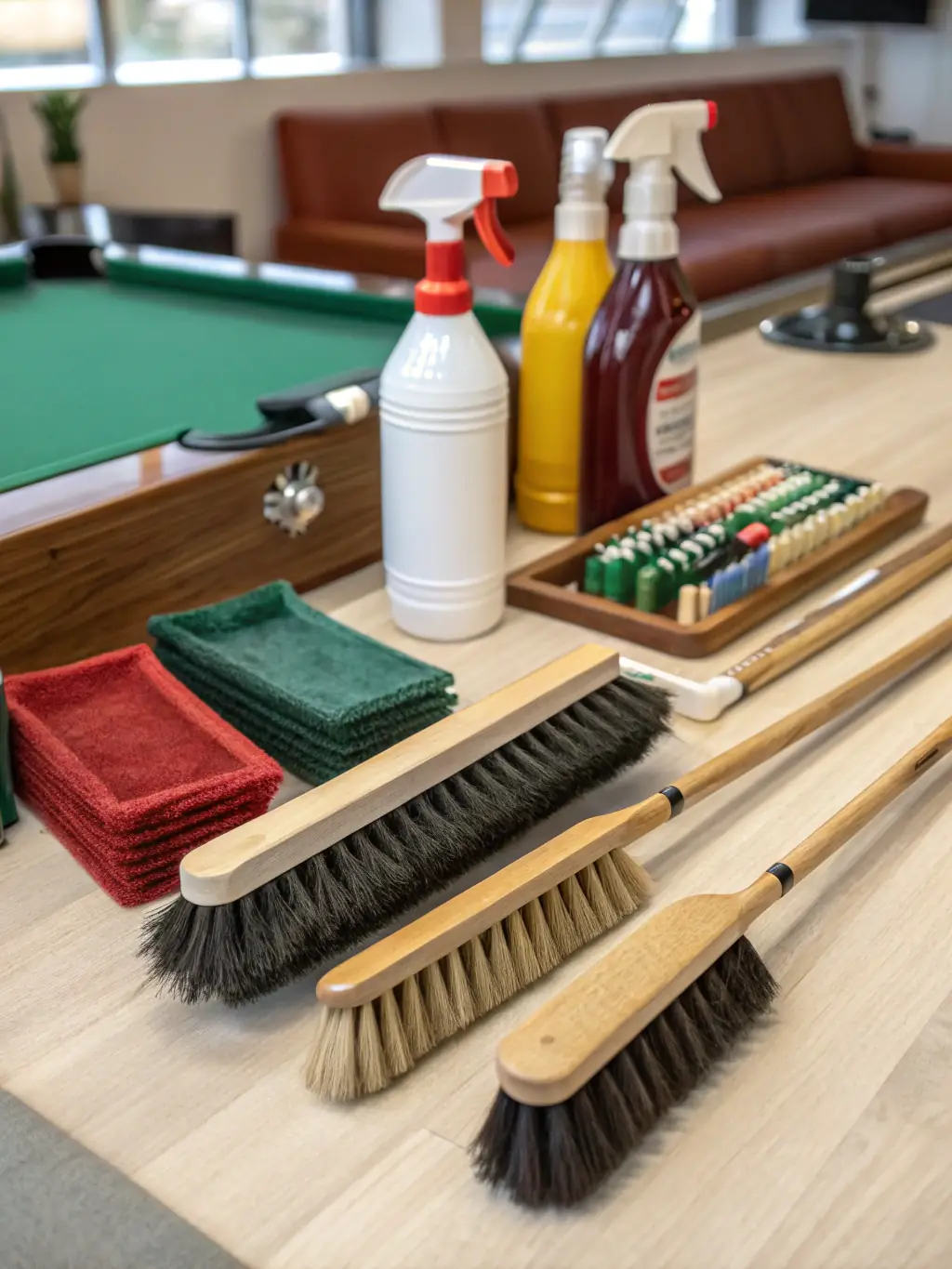 An image showcasing various billiards equipment, such as cues, balls, and chalk, neatly arranged, symbolizing the technical aspects of the sport.